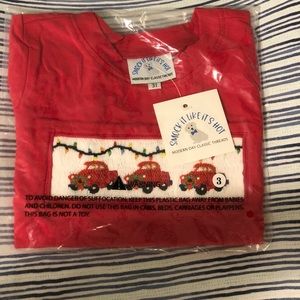 Smocked Vintage Truck with Lights LS Shirt